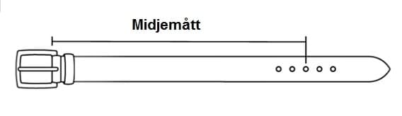 Brunt läderbälte XXL