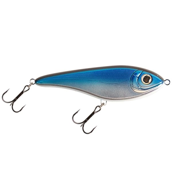 Strike Pro Buster Jerk, Shallow, 15cm, 66g - Blå Krom