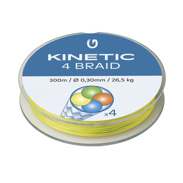 Kinetic 4 Braid 300m 0,30mm/26,5kg Multi Colour