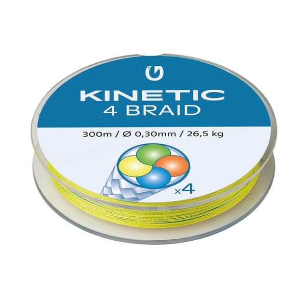 Kinetic 4 Braid 300m 0,35mm/28,3kg Multi Colour