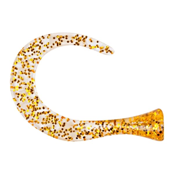 Strike Pro Guppie Tail DS, 3 Curly - Guld/Guld Glitter