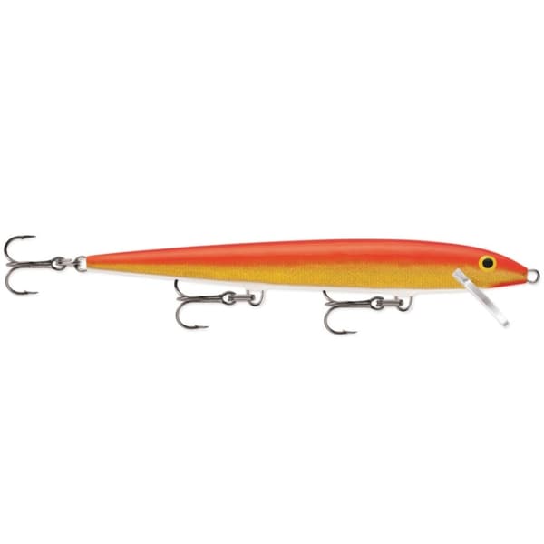 Rapala Original Floater 13cm - Guld Flourescent Rød