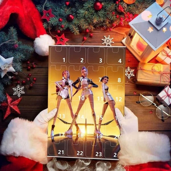 Calendrier De L'Avent K-pop Demon Hunters - Édition Limitée Avec Porte Cles Kd501
