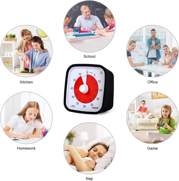 Visuel Timer til Klasseværelset og Børn - 60 minutter