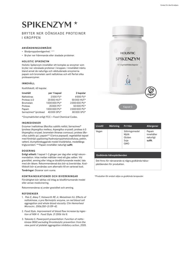 Spikenzym®, 60 kapslar