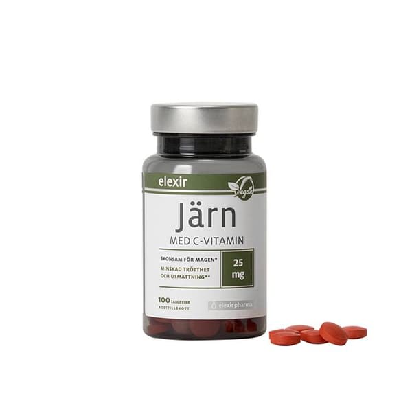 Järn med C-vitamin 100 tabletter