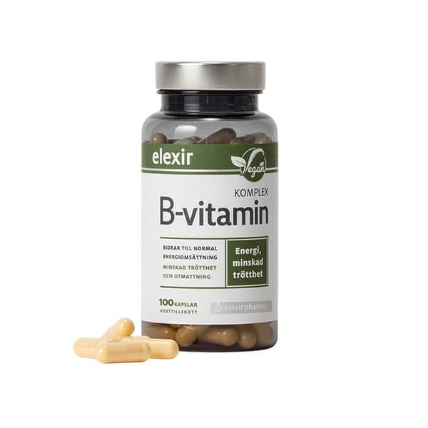 B-vitamin Komplex Vegansk 100 kapslar