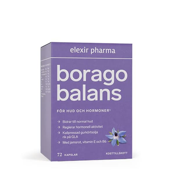 Borago Hud & Hormoner 72 kapslar