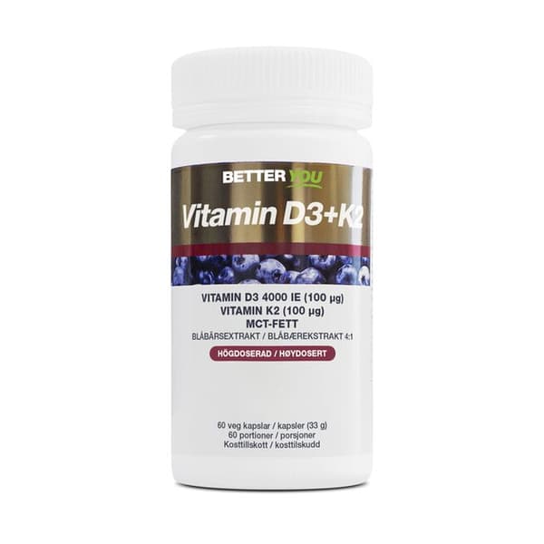 Vitamin D3 4000IE + K2 100µg 60 kaps