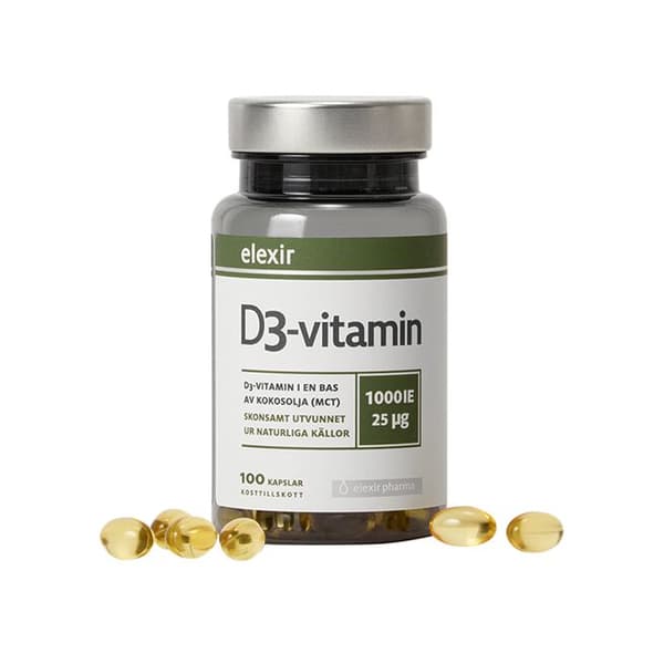 D3-vitamin 25 mcg 1000 IE 100 kapslar