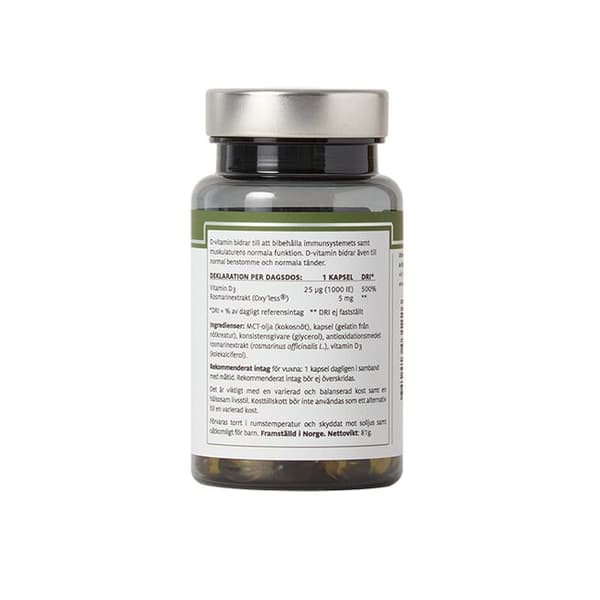D3-vitamin 25 mcg 1000 IE 100 kapslar