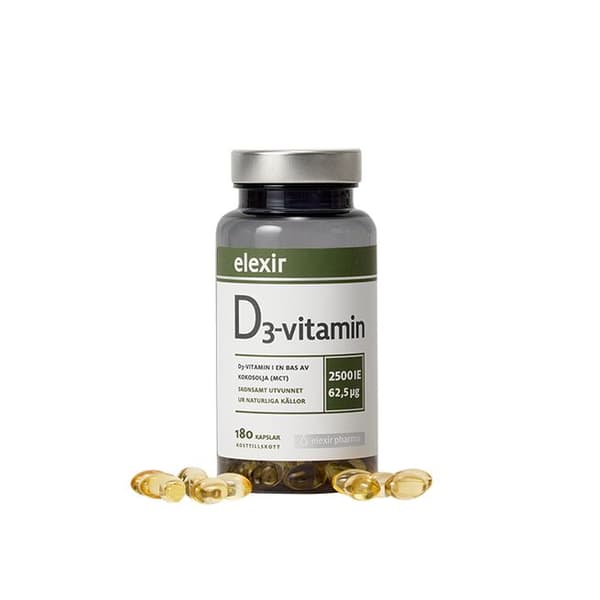 D3-vitamin 2500 IE 180 kapslar