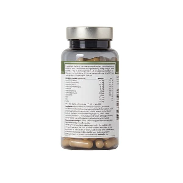 B-vitamin Komplex Vegansk 100 kapslar