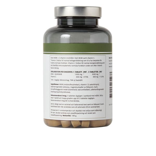 MSM + C Vitamin 120 tabletter