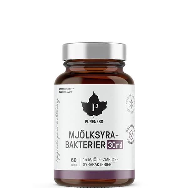 Mjölksyrabakterier 30 md 60 kapslar