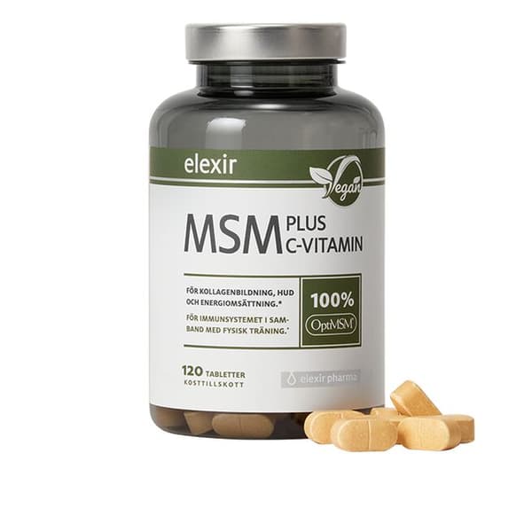 MSM + C Vitamin 120 tabletter