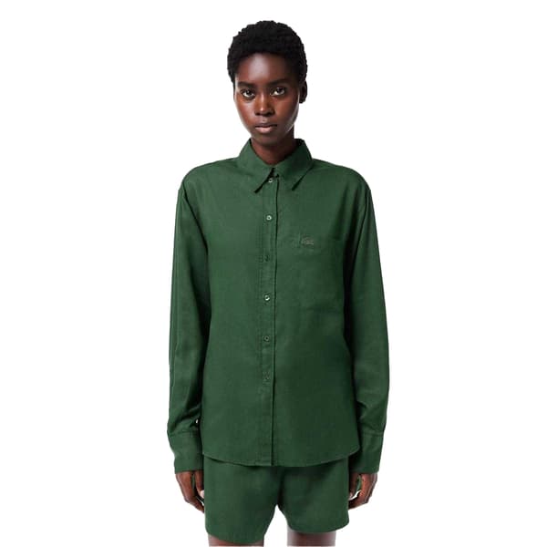 Lacoste Dam Lyocell Oversized Skjorta