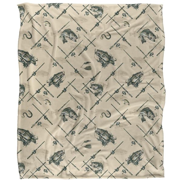 JQ Licensing Silky Patterned Fishing Supersoft Peitto