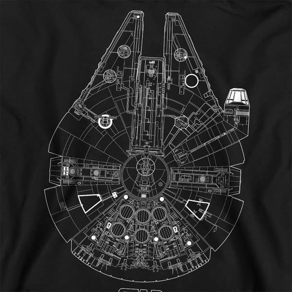 Star Wars Unisex Vuxen Millenium Lines Sweatshirt