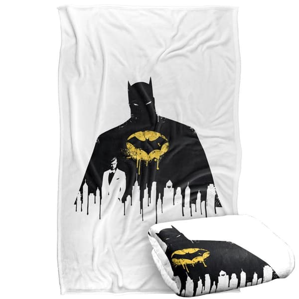 Batman City Silhouette Soft Touch Blanket