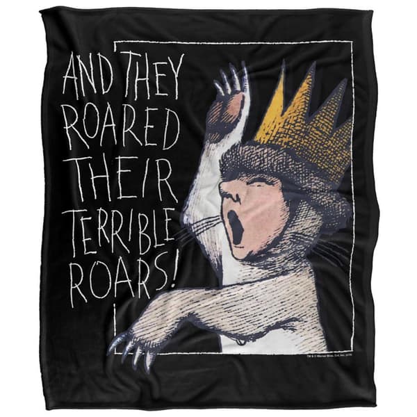 Where The Wild Things Are And They Roared Soft Touch Blanket
