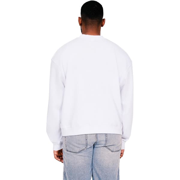 Casual Classics Herr Ringspun Bomull Förlängd Halsringning Oversized Sweatshirt