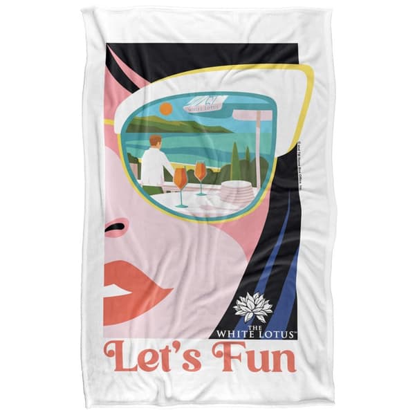 The White Lotus Lets Fun Soft Touch Blanket