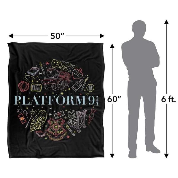 Harry Potter Platform 9 3/4 Soft Touch Blanket