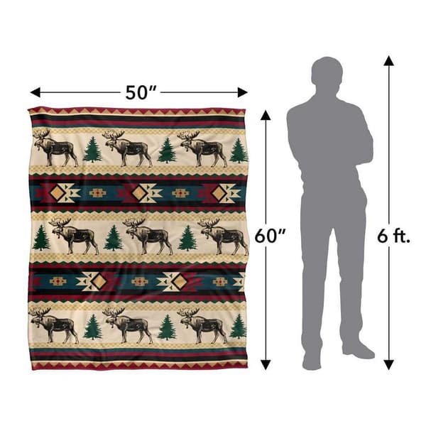 JQ Licensing Silky Moose Supersoft Blanket