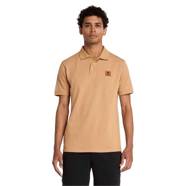 Timberland Herr Badge Regular Kortärmad Pikétröja