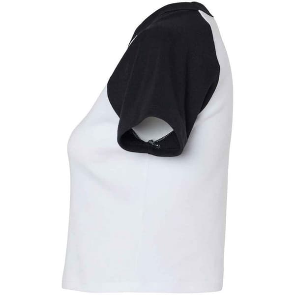 Bella + Canvas Dam/Dam Micro-Rib Raglan Crop Top