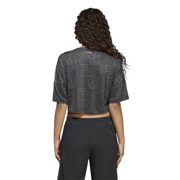 Adidas Piger Leopard Print Crop Top