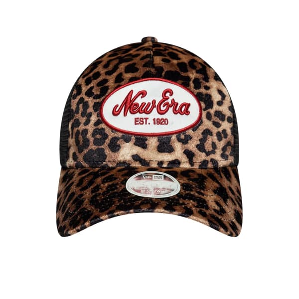 New Era Leopard Print Trucker Cap