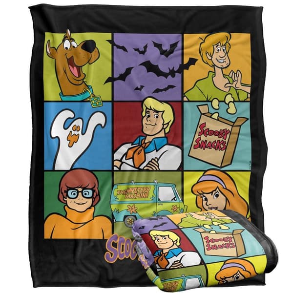 Scooby Doo Squares Supersoft Blanket