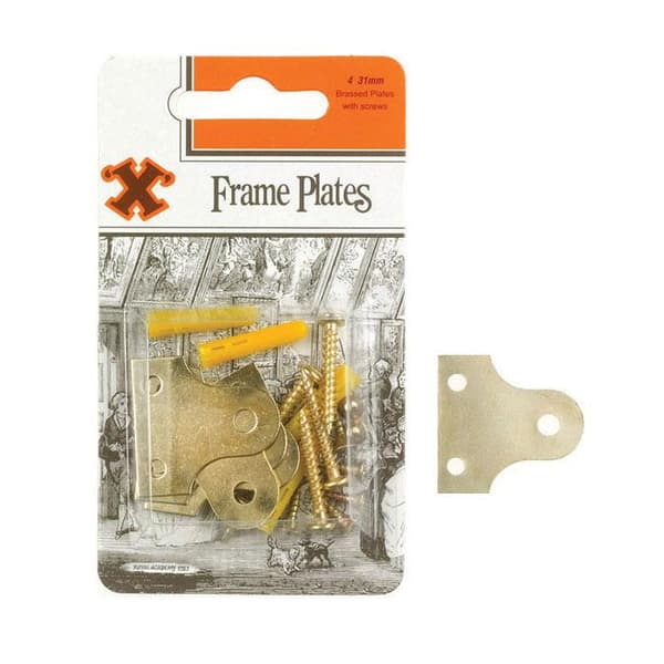 X Mässingsramplattor 31mm 4-pack