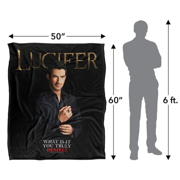 Lucifer What Do You Desire? Soft Touch Blanket