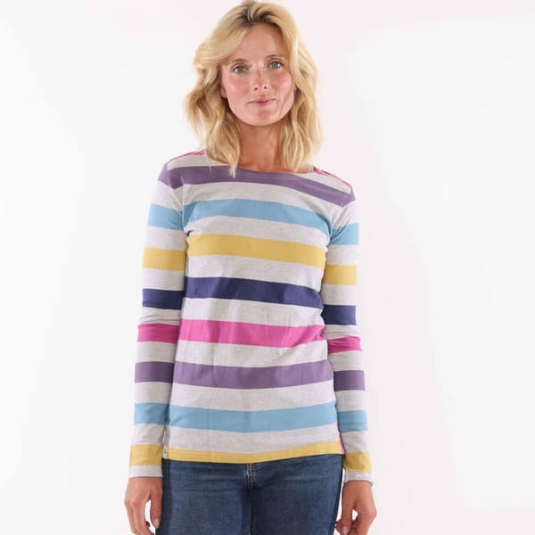 Lazy Jacks Dam/Dam Breton Multi Stripe Långärmad Topp