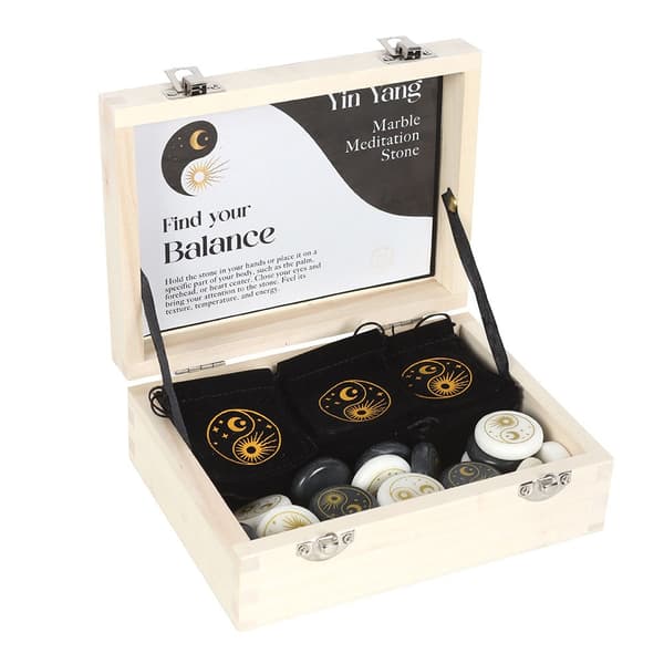 Something Different Yin Yang meditationssten (24-pack)