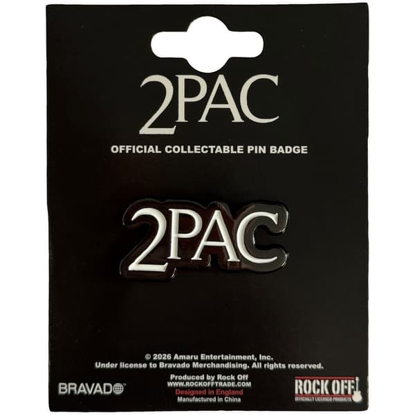 Tupac Shakur Pin Classic Logo Badge
