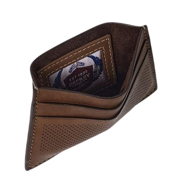 Osprey Arthur Perforated Leather Card Holder