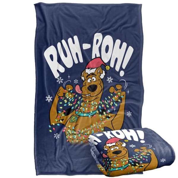 Scooby Doo Ruh Roh Christmas Throw