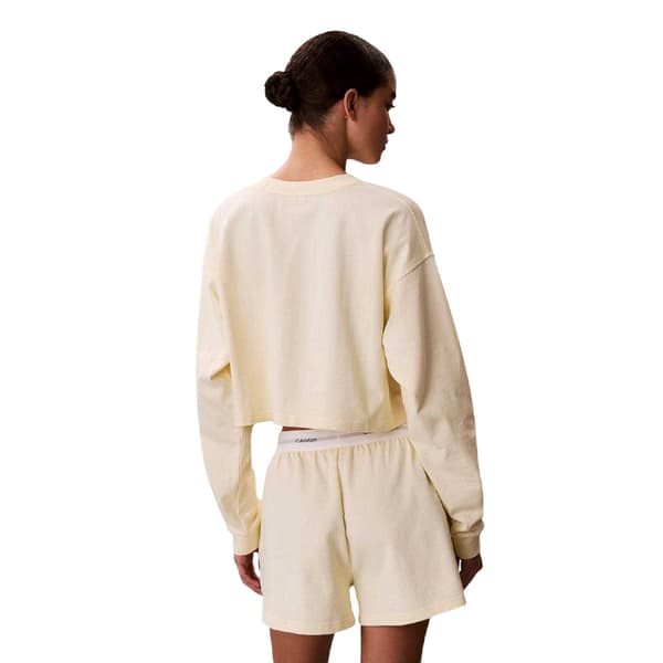 Calvin Klein Dam/Dam Långärmad Croppad Topp