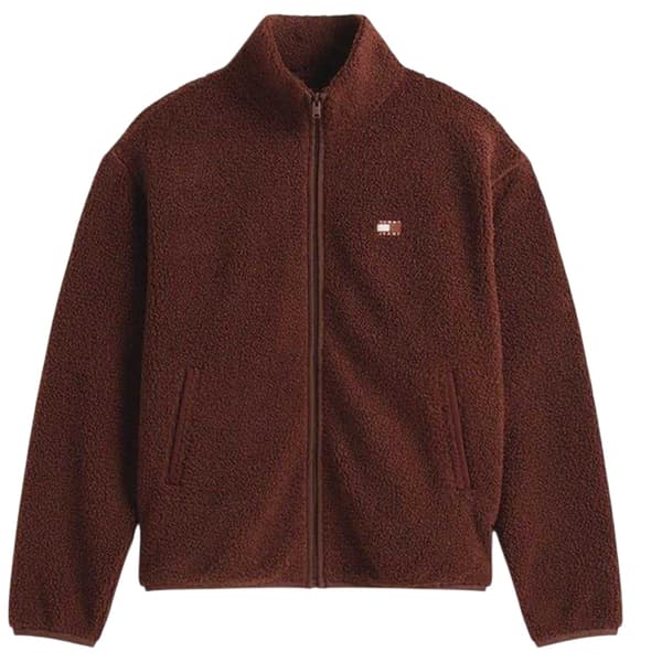 Tommy Jeans Herr Teddyfleece Regular Fleecejacka