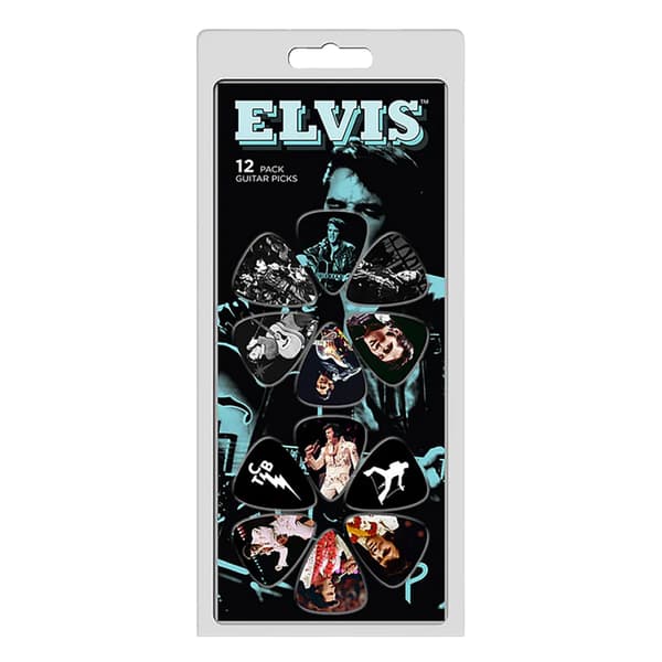 Elvis Presley Faces Plectrum (Pack of 12)