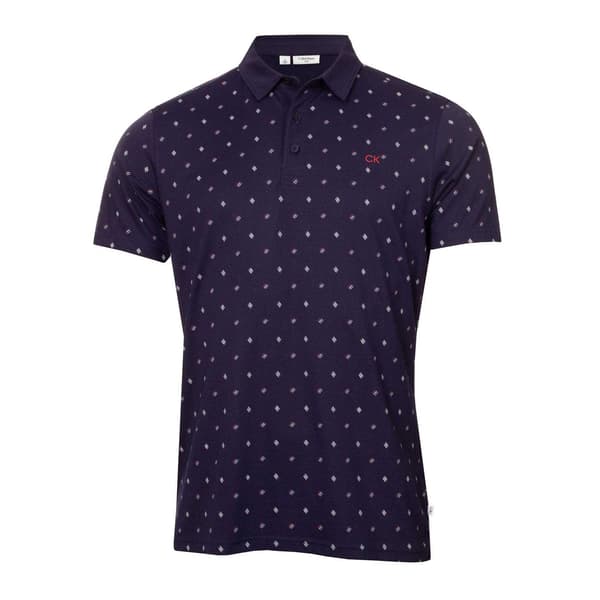 Calvin Klein Herr Logotyp Performance Golf Pikétröja