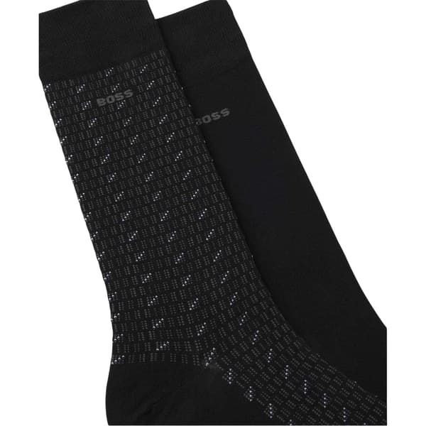 Boss Mönstrade Crew-strumpor för män (2-pack)