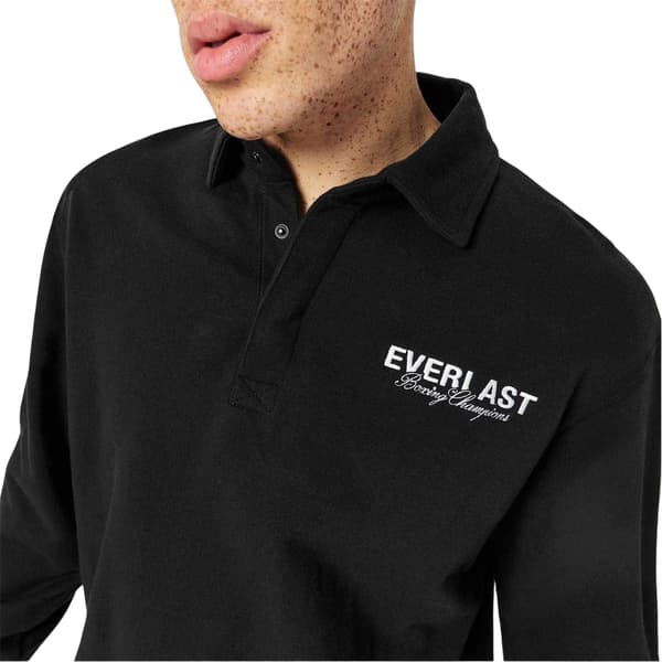Everlast Herr Logotyp Långärmad Pikétröja