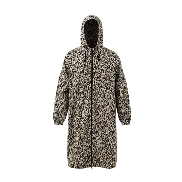 Gelert Dam Leopardmönstrad Vattentät Oversized Jacka