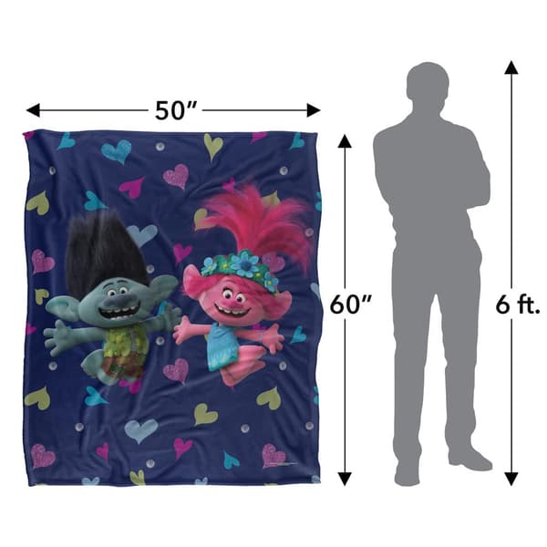 Trolls Pat A Cake Silky Soft Touch Blanket