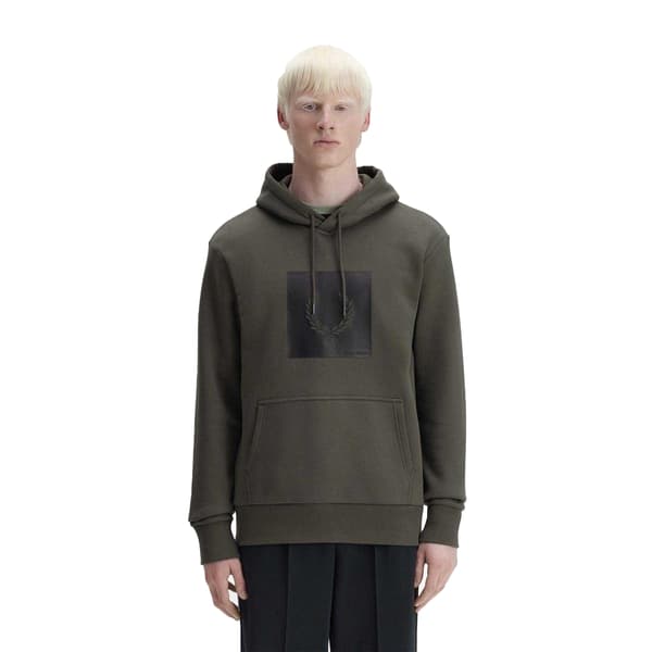Fred Perry Herr Box Logo Tröja med huva